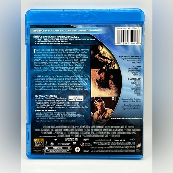 'Black Hawk Down' Blu-Ray Movie - Picture 2 of 4
